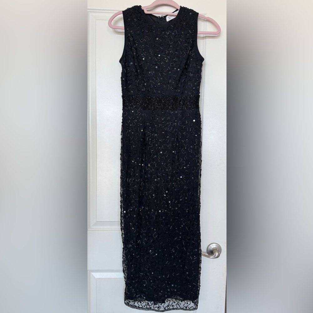 Mac Duggal Black Embellished dress